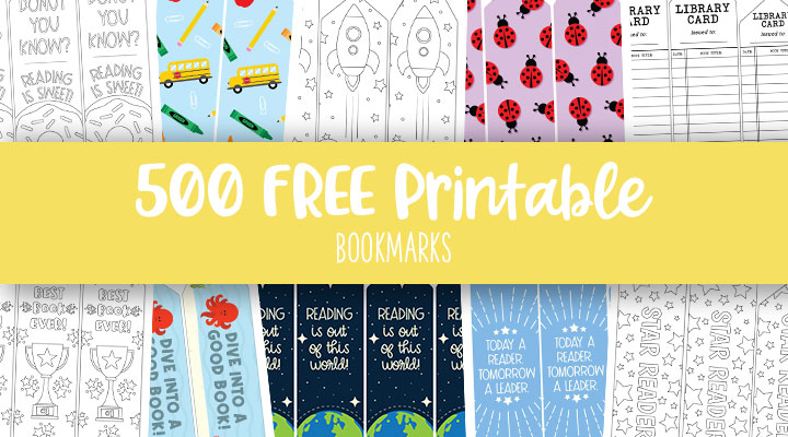 printable bookmarks to colour for free