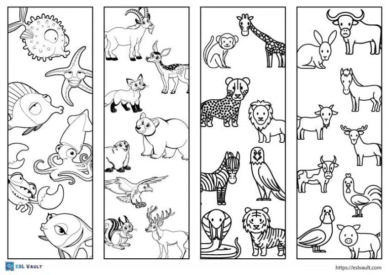 printable bookmarks to colour for free