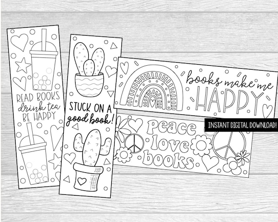 printable bookmarks to colour for free