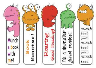 Free Printable Bookmarks for Children