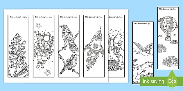 Printable Bookmarks to Colour in - Mindfulness - Twinkl