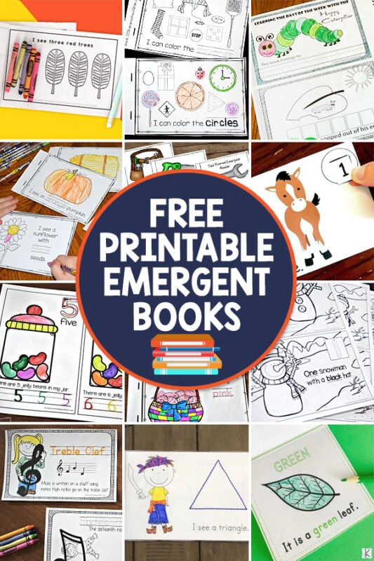 FREE Printable Emergent Reader Books for Beginning Readers