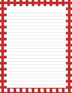 Free Printable Stationery Borders (&  Matching Envelope Liners ...