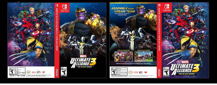 Printable - Marvel Ultimate Alliance 3: The Black Order box art ...