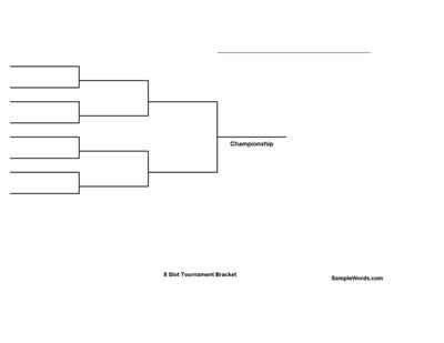 printable brackets for 8 teams