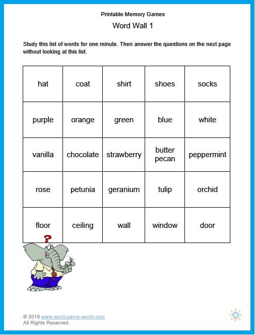 printable brain games for seniors