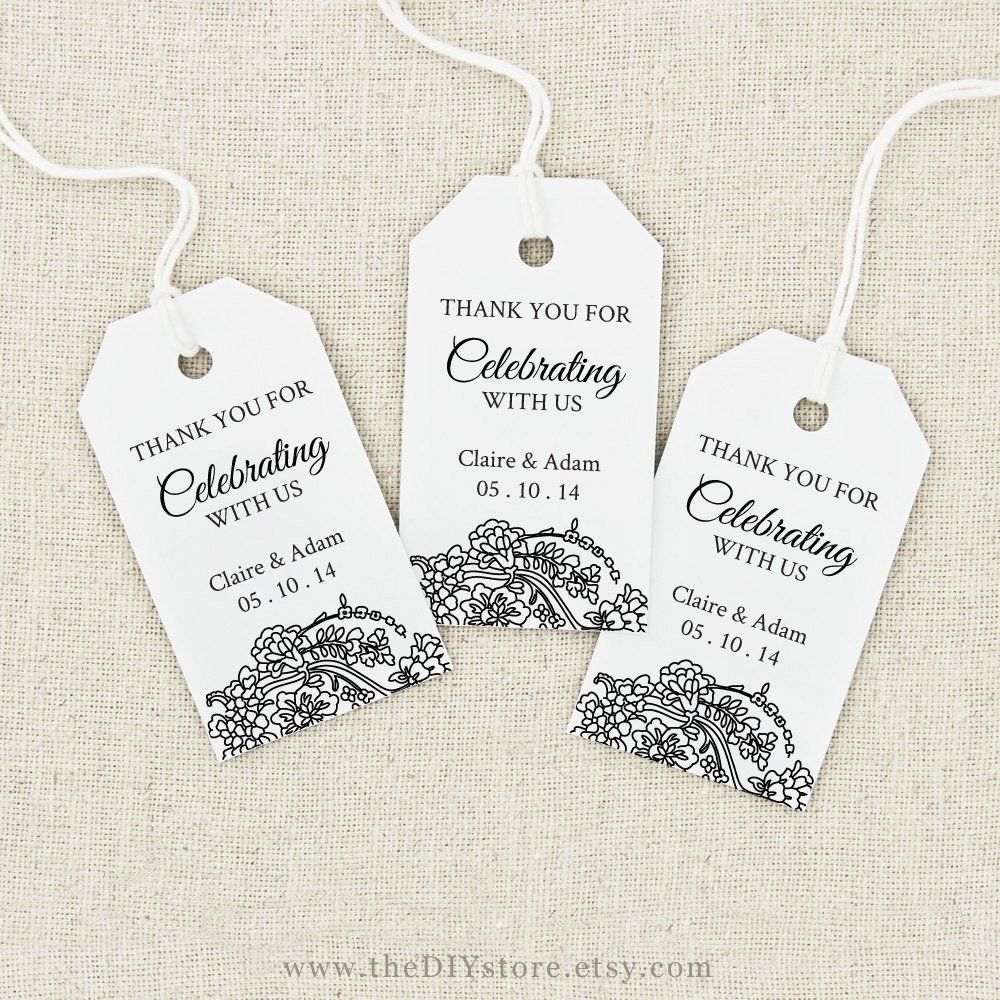 Printable Wedding Favor Tags Favor Tag Printable Text Editable ...