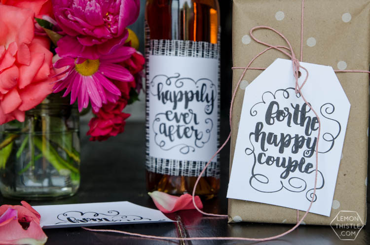 Hand lettered Wedding Tags (its that time of year!) - Lemon Thistle