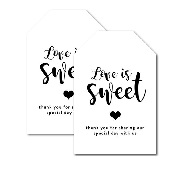 Free Wedding Favor Tags - Instant Download Printables - Instant ...