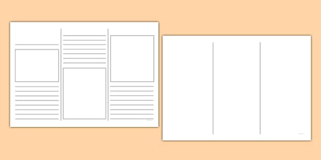 Pamphlet Template - Printable Leaflet Resource - Twinkl
