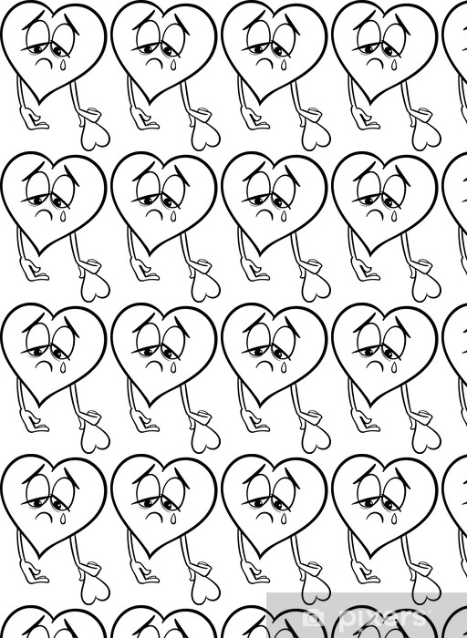Broken Heart with Plaster Coloring Page - Free Printable Coloring