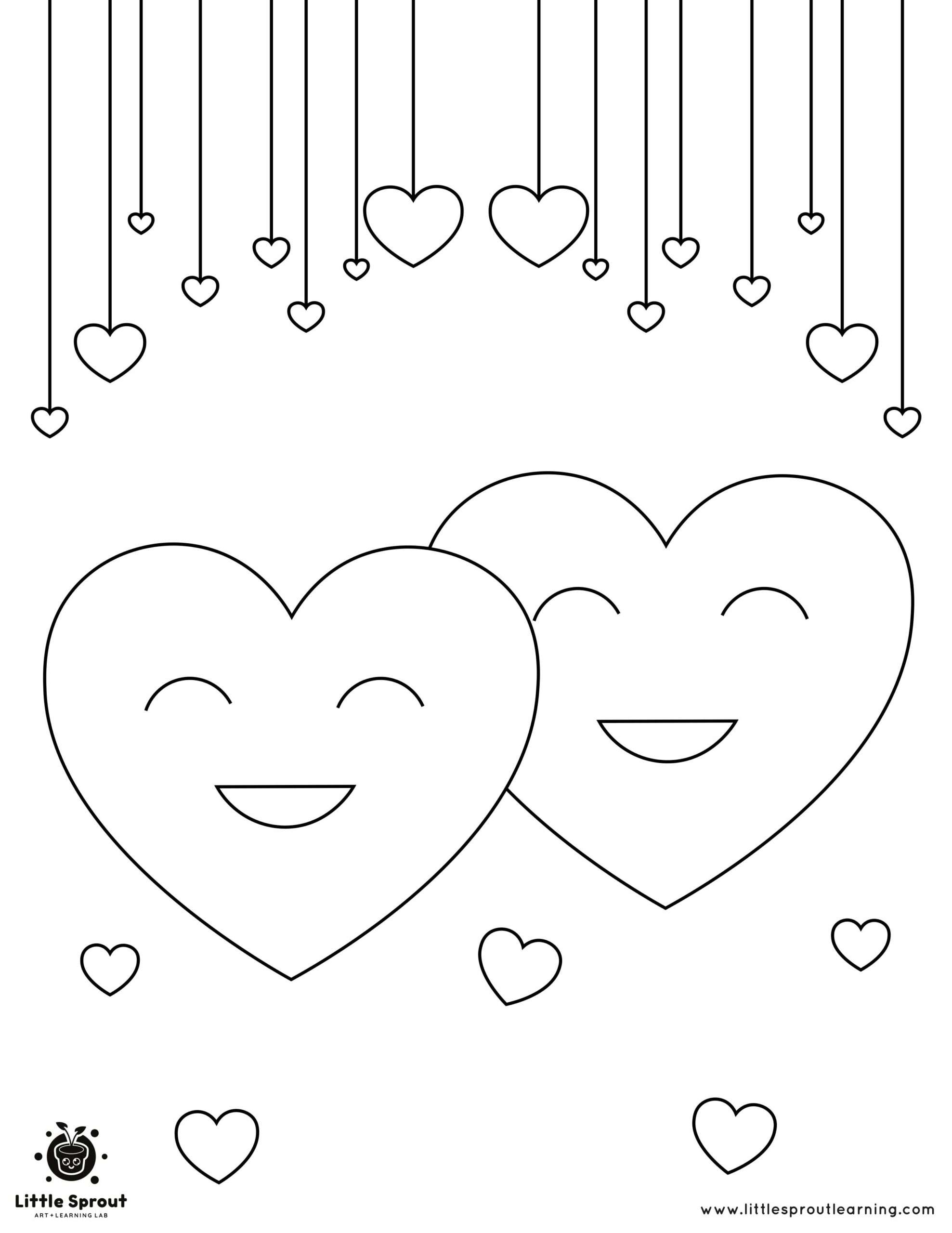 printable broken heart coloring pages