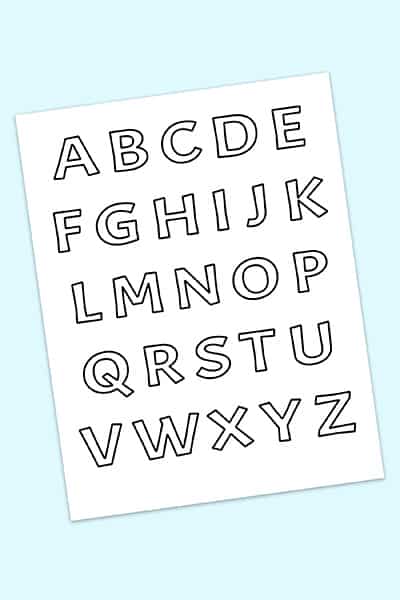 Free Printable Bubble Letters Alphabet - Freebie Finding Mom
