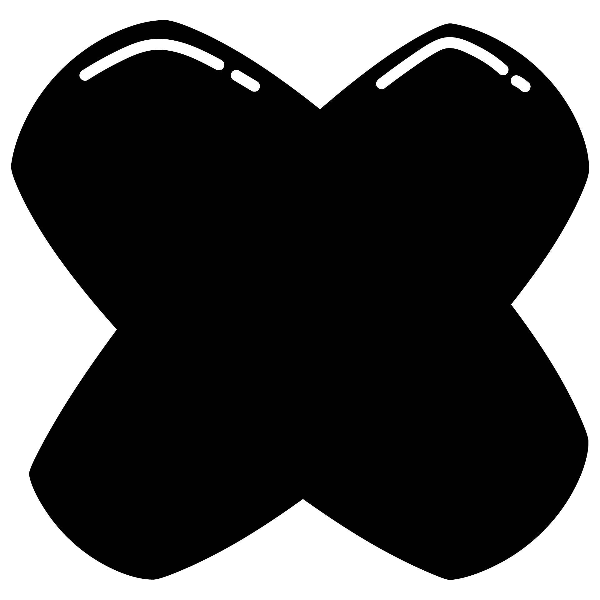 printable bubble letter x