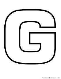 Printable Letters - Print Outline Bubble Letters