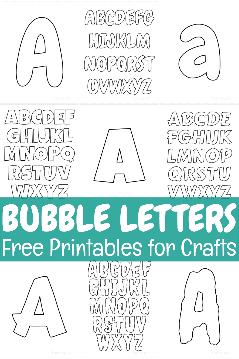 printable bubble letters free
