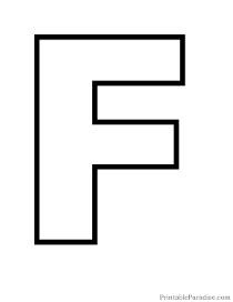 Printable Letters - Print Outline Bubble Letters