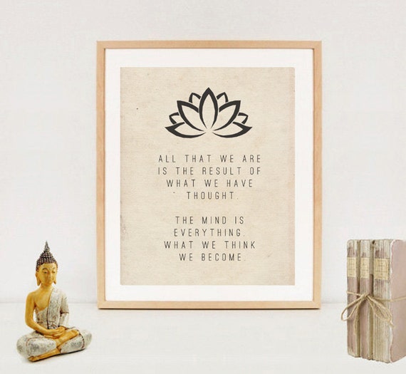 Spiritual Typography Wall Art Print Buddha Quotes Digital Download ...