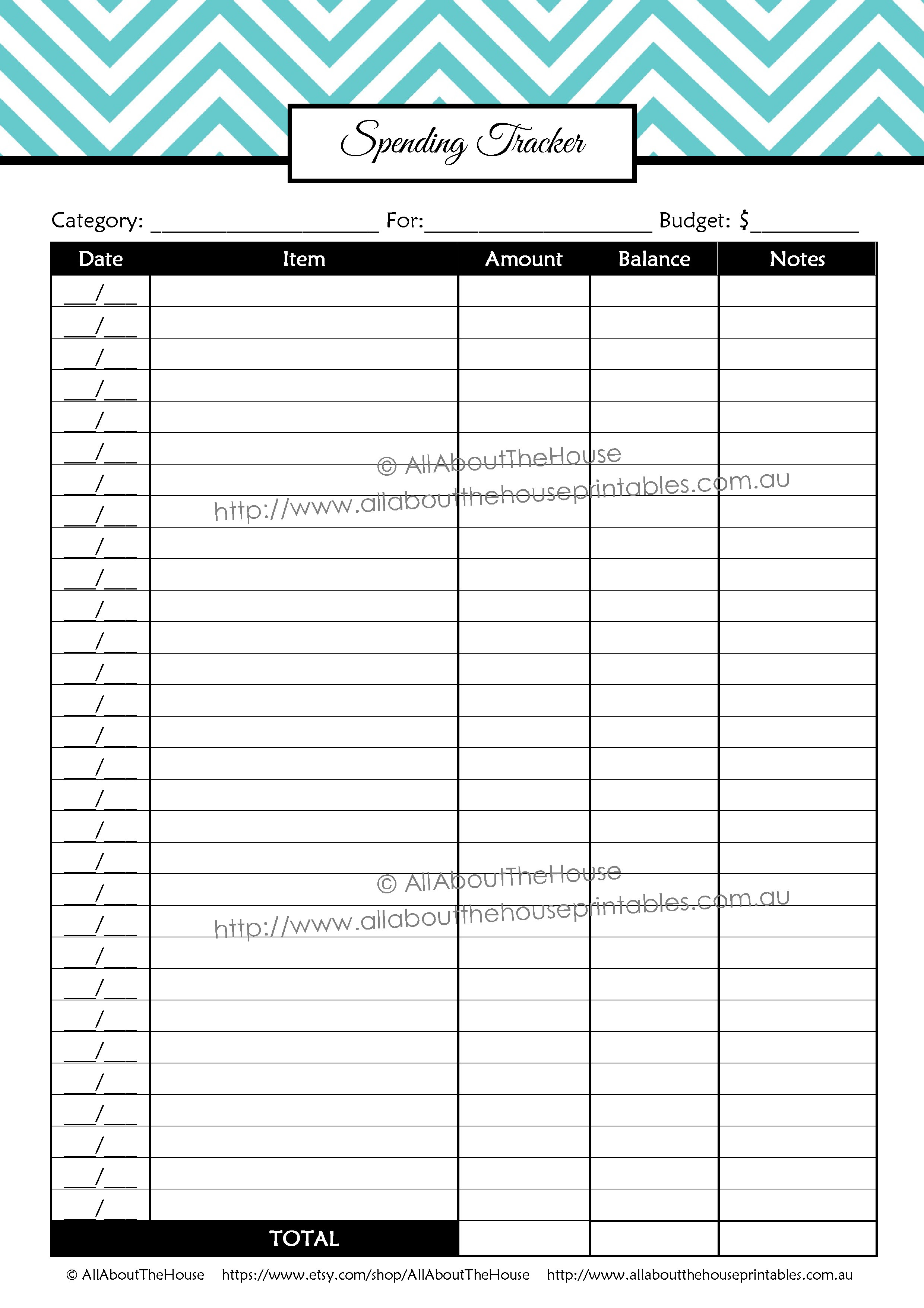 printable budget and expense tracking worksheet