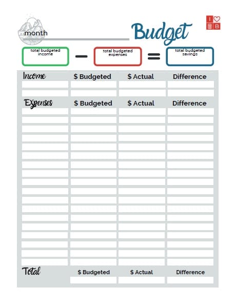 The 6 Best Free Printable Budget Worksheets on the Internet!