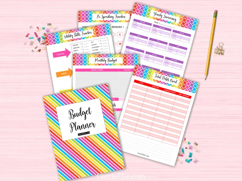 Free Printable Budget Planner - Carrie Elle