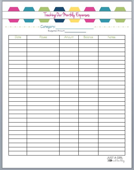 printable budget planner 2017