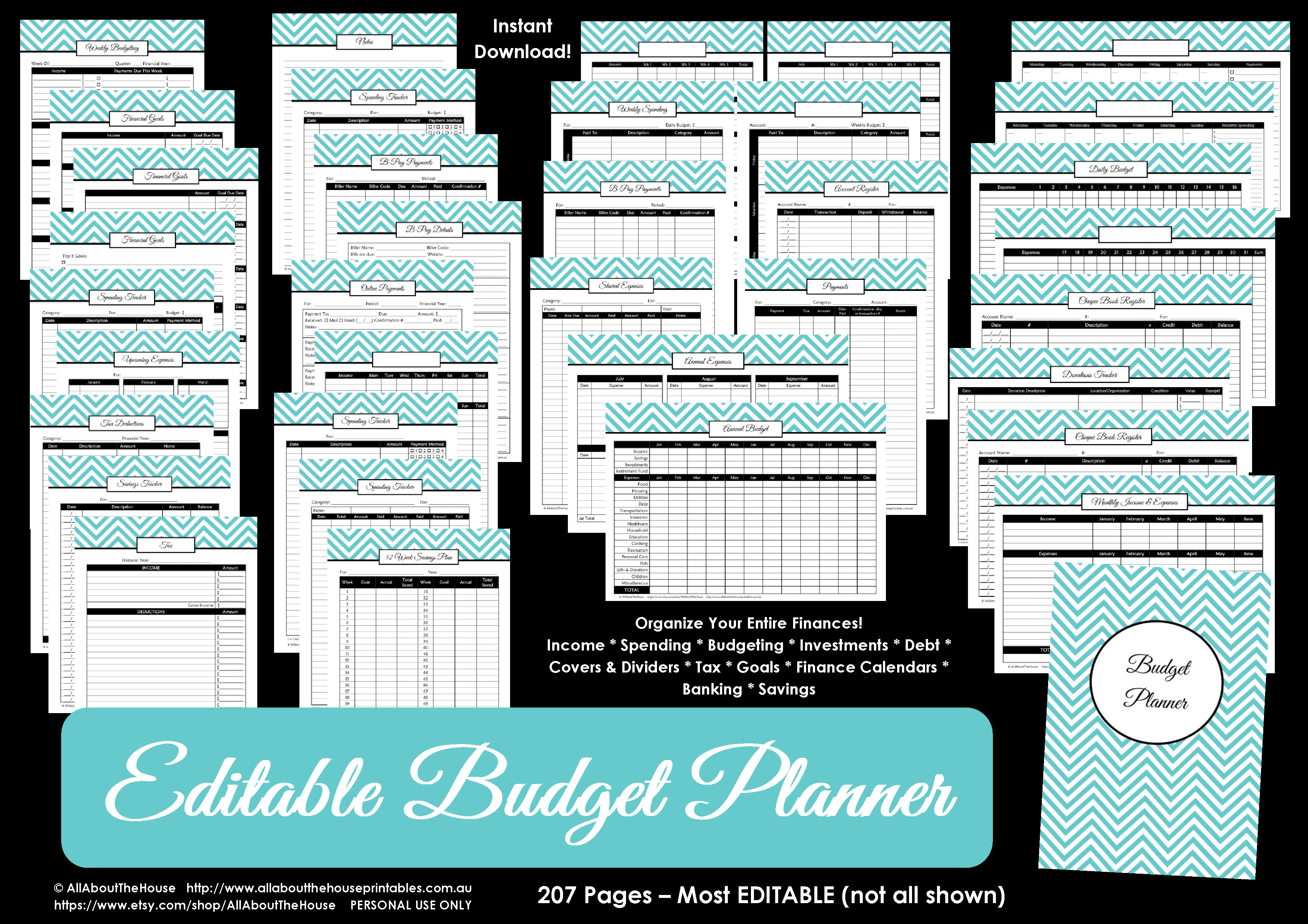Printable Budget Planner/Finance Binder Update