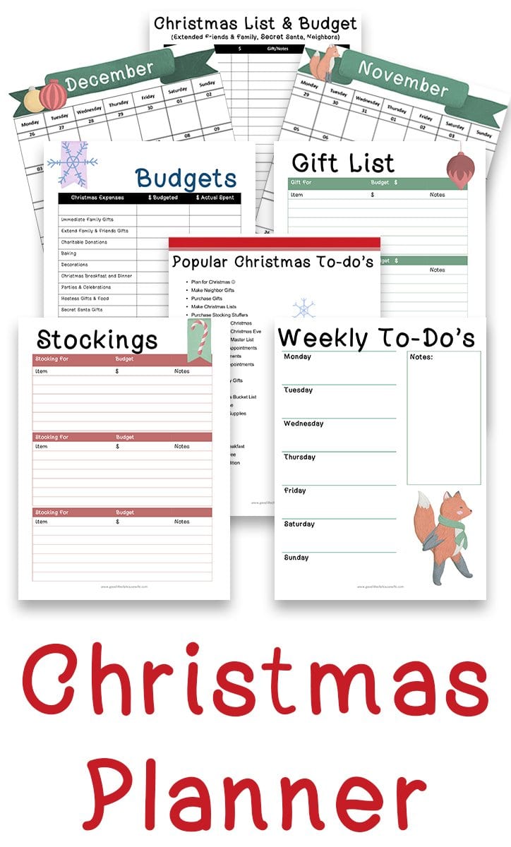 Christmas Printables and Budget Planner — Good Life of a Housewife