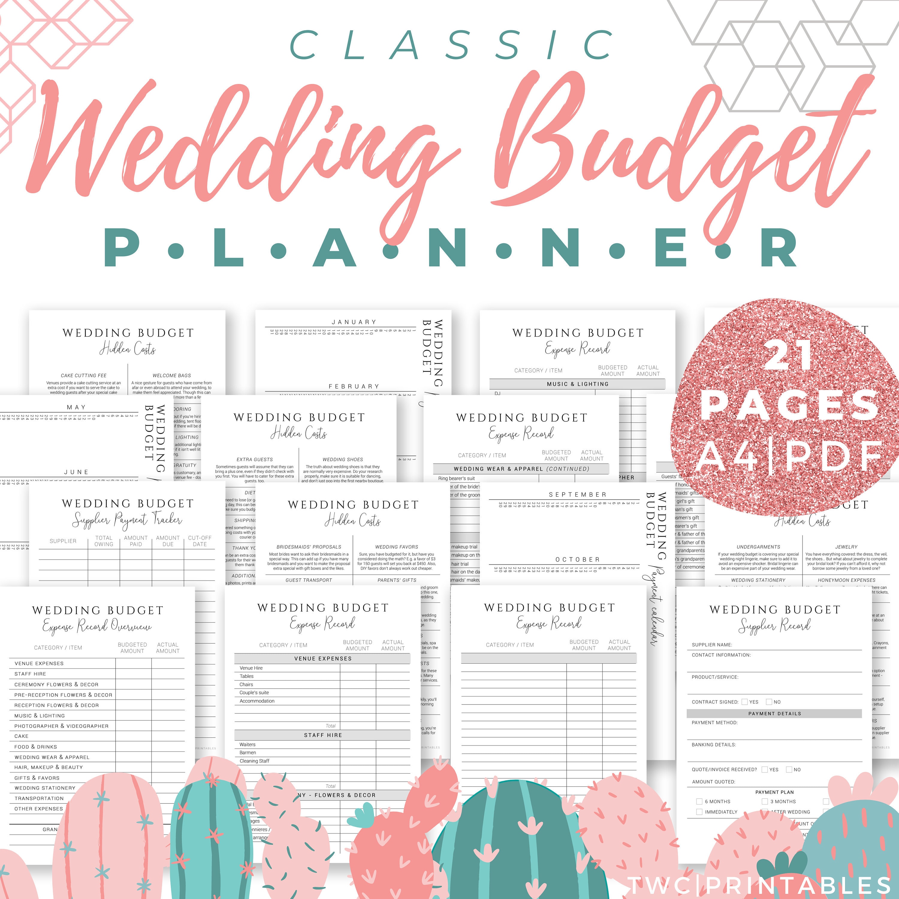 Wedding Budget Planner and Tracker updated Version Wedding Budget ...