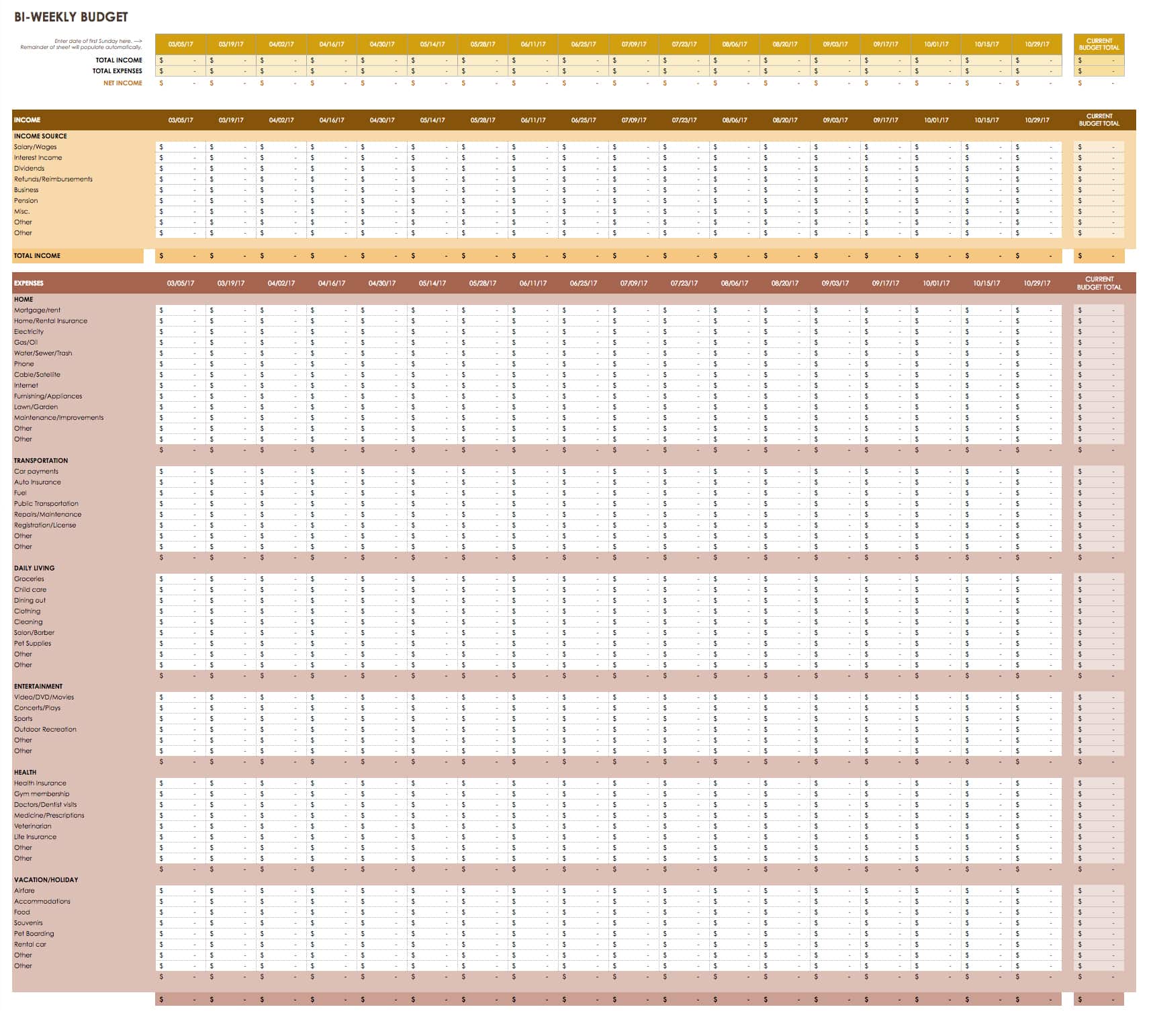 Free Google Docs Budget Templates | Smartsheet