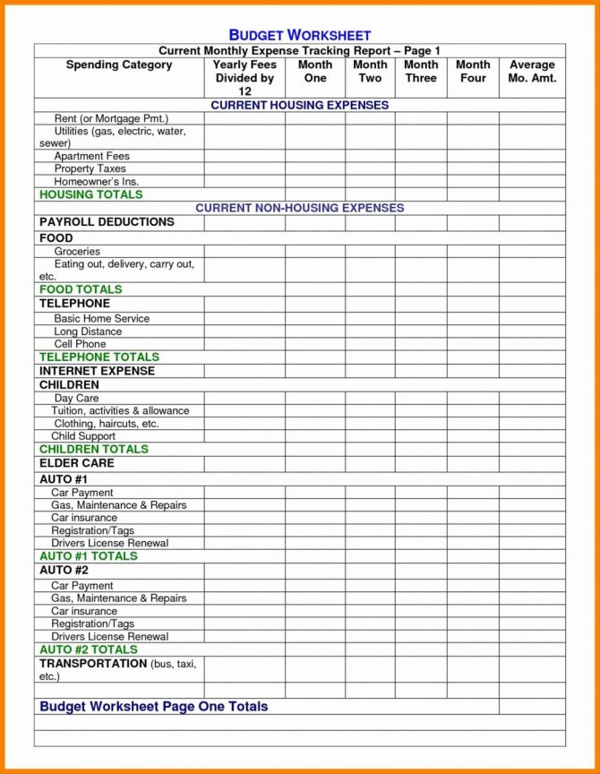 printable budget worksheet nz