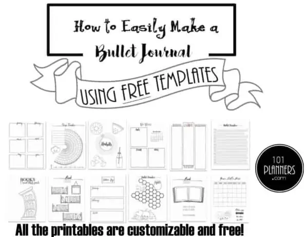 printable bullet journal pages 2018