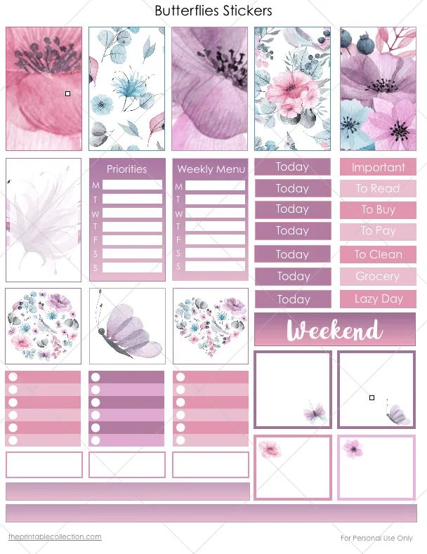 30+ Free Printable Bullet Journal Stickers To Help Organize Your ...