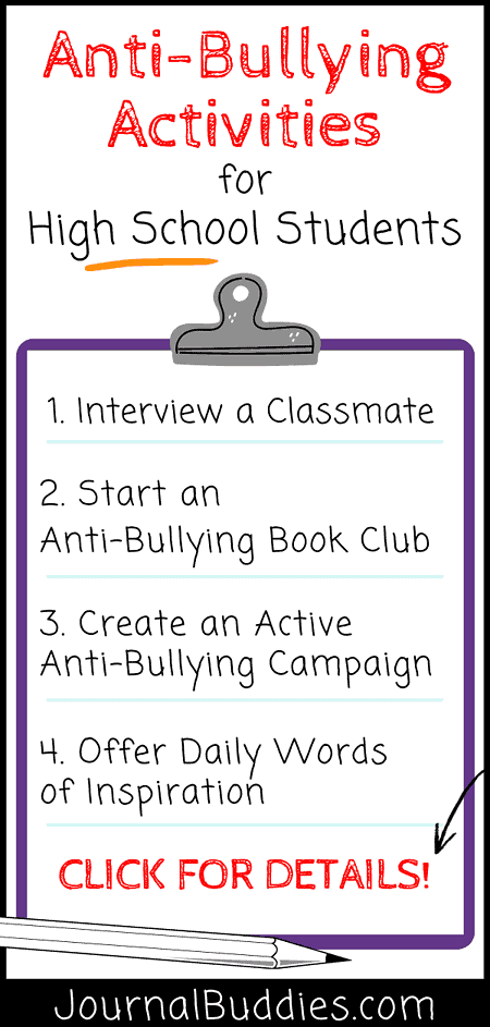 12 Highly Effective Anti-Bullying Activities » JournalBuddies.com