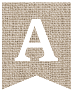 Free Printable Burlap Banner DIY Decor - Paper Trail Design