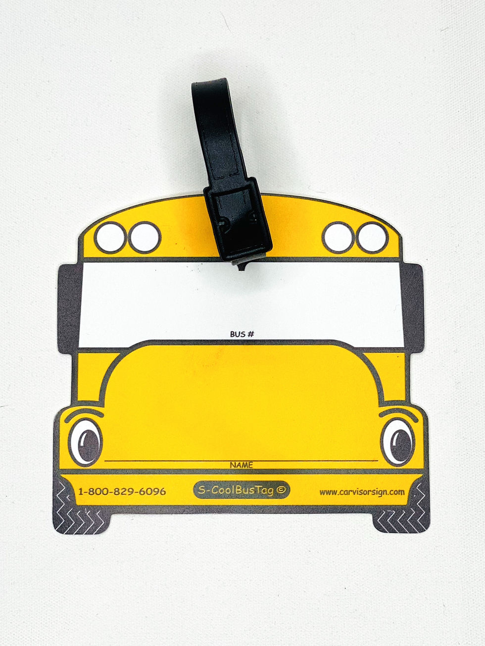 School Bus Backpack Tags Pack Of 50 The Little Sign Co Worksheets 