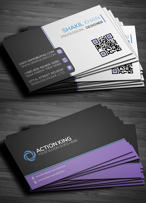 Free Business Cards PSD Templates - Print Ready Design | | Graphic ...