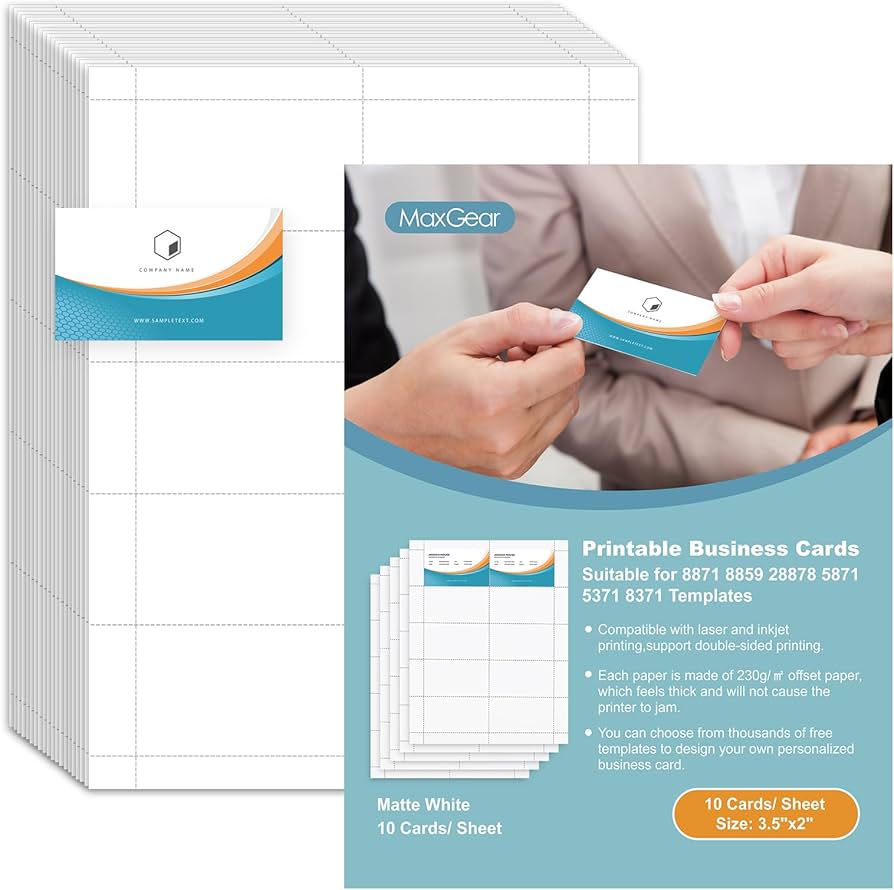 printable business cards amazon