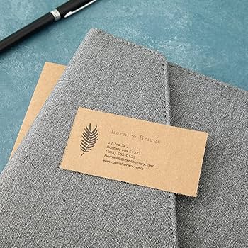 1000 Pieces Blank Printable Business Cards 3.5 x 2 Kraft Paper ...
