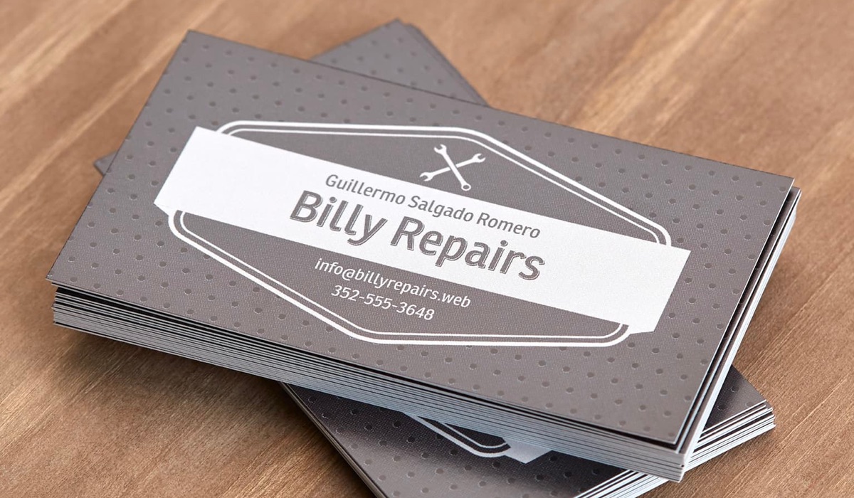 printable business cards gray