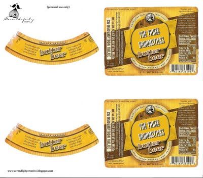 printable butterbeer labels