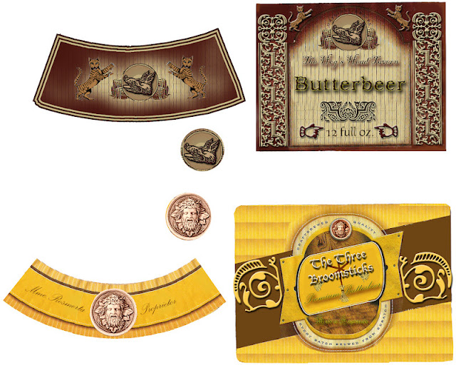 Harry Potters Butter Beer Free Printable Labels.
