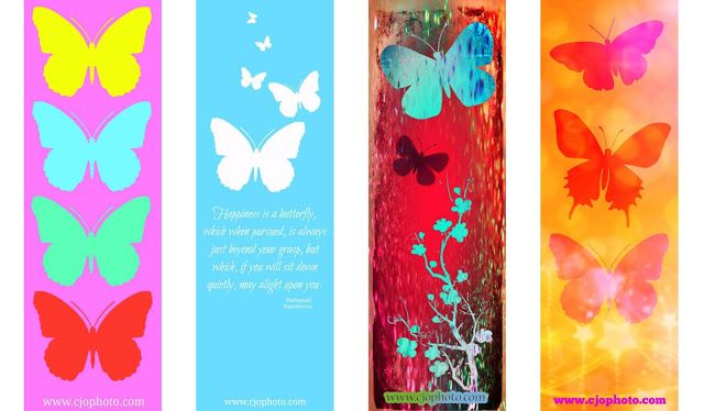 Printable Bookmarks: Butterflies