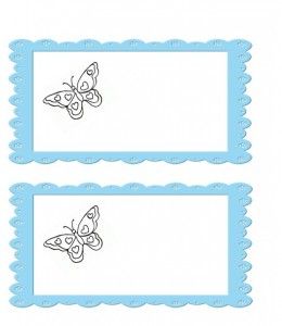 Butterfly Assortment Painting Wedding Place Cards and Escort Cards ...