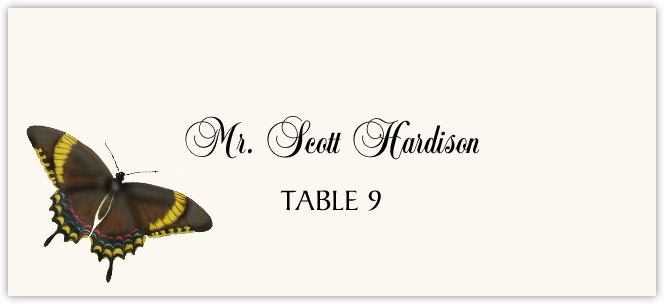 printable butterfly place cards