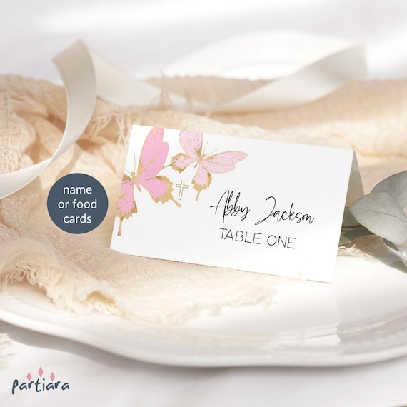 printable butterfly place cards
