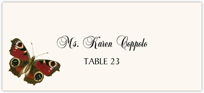 printable butterfly place cards