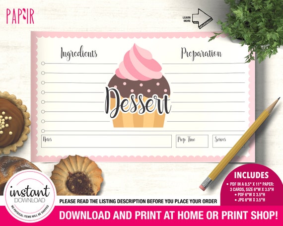 Free Printable Mason Jar Recipe Cards | i should be mopping the floor