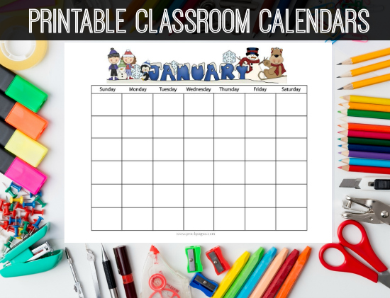 printable calendars for preschool