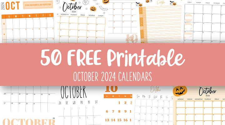 Free Printable Calendars - Weekly, Monthly, Yearly + More ...